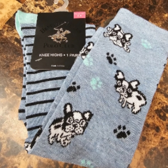French Bulldog Knee Socks Frenchie Novelty Socks Womens Hosiery New Graphic Sock - Picture 7 of 8